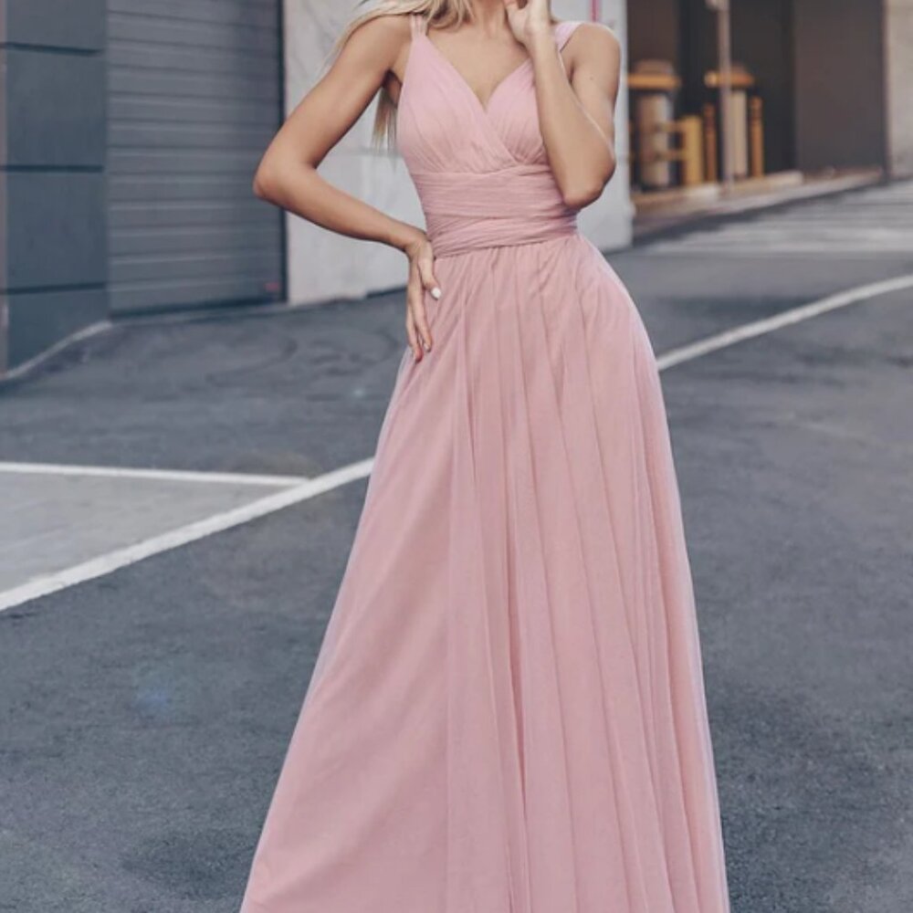 Floor Length Sleeveless Tulle Dress Size 12